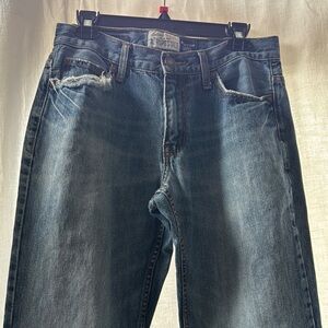 Aeropostale Blue Relaxed Fit Jeans with Natural Fading